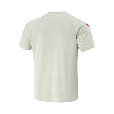 LI-NING李宁2025男子短袖T恤针织无领短TATSV655-1