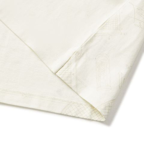 LI-NING李宁2025男子短袖文化衫针织无领短TATSV357-1