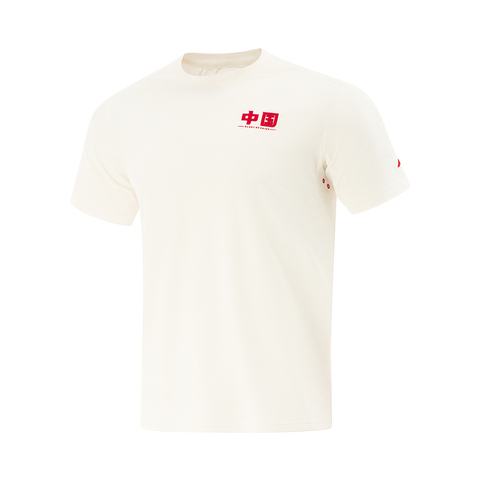 LI-NING李宁2025男子短袖T恤针织无领短TATSV585-4