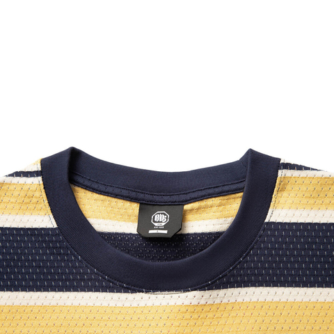 LI-NING李宁2025男子短袖文化衫针织无领短TAHSV657-1