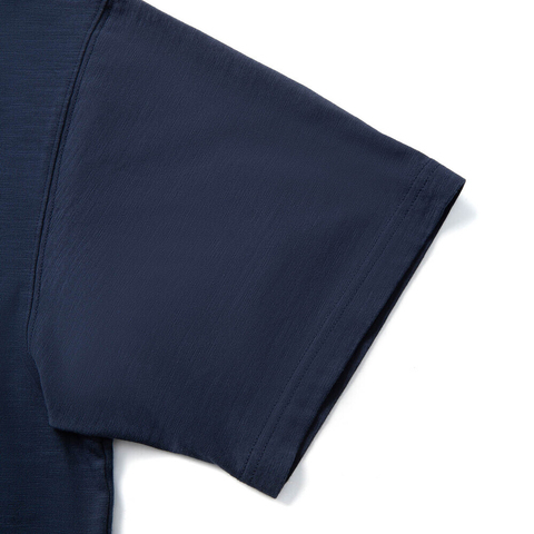 LI-NING李宁2025男子短袖文化衫针织无领短TAHSV651-3