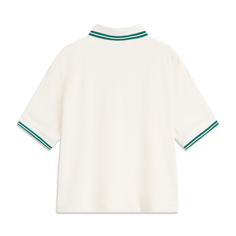 LI-NING李宁2025女子短袖POLO针织有领短TAPLV116-2