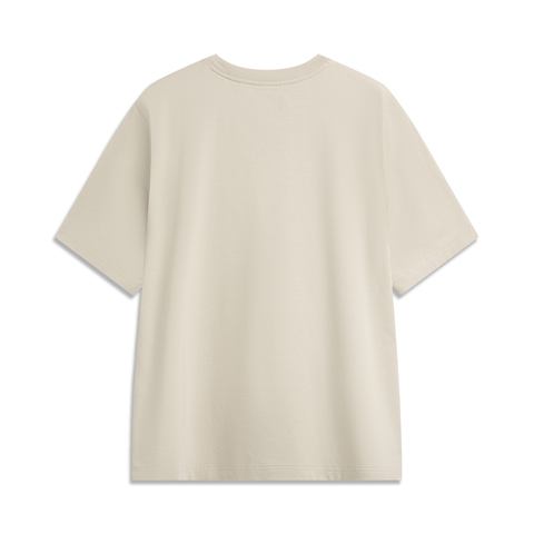 LI-NING李宁2025男子短袖文化衫针织无领短TAHSV163-6