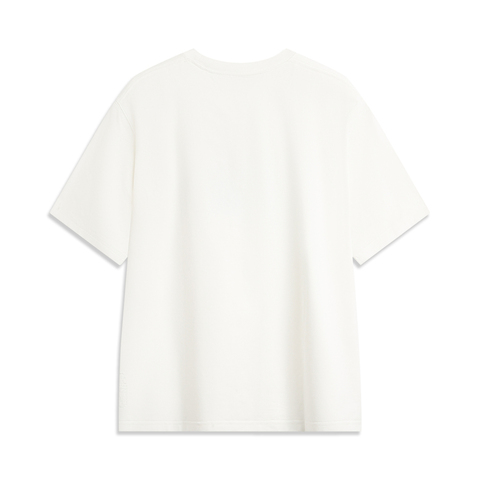 LI-NING李宁2025男子短袖文化衫针织无领短TAHSV237-1