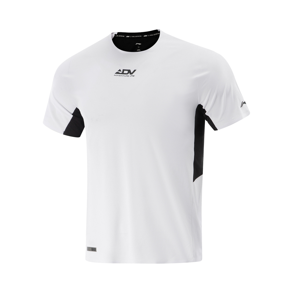 LI-NING李宁2025男子短袖T恤针织无领短TATSV097-1