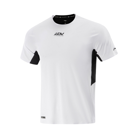 LI-NING李宁2025男子短袖T恤针织无领短TATSV097-1