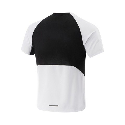 LI-NING李宁2025男子短袖T恤针织无领短TATSV097-1