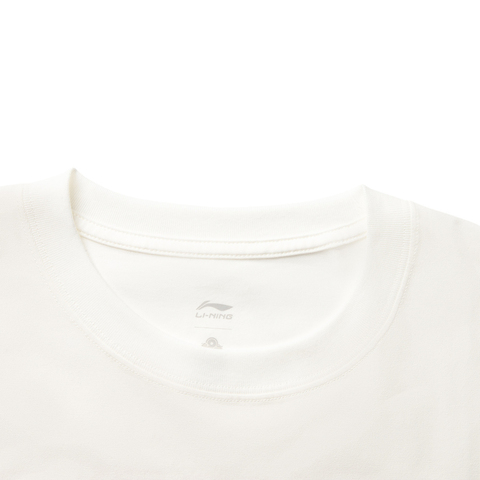 LI-NING李宁2025男子短袖文化衫针织无领短TAHSV507-3