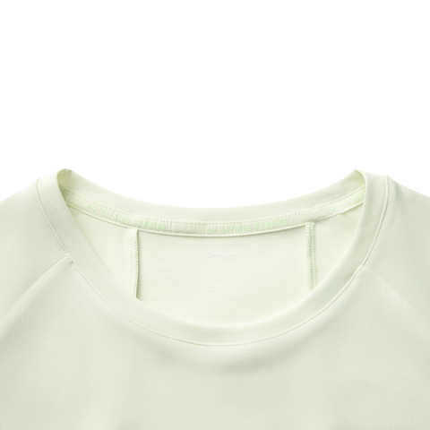 LI-NING李宁2025女子短袖T恤针织无领短TATSV100-5