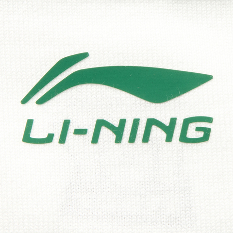 LI-NING李宁2025女子短袖文化衫针织无领短TAHSV182-1