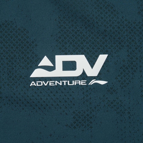 LI-NING李宁2025男子短袖T恤针织无领短TATSV085-7