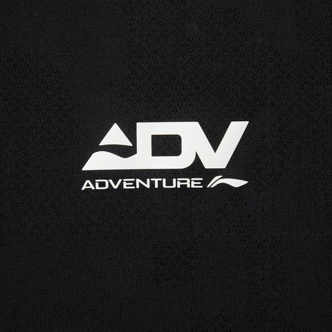 LI-NING李宁2025男子短袖T恤针织无领短TATSV085-1