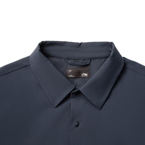 LI-NING李宁2025男子休闲衬衫针织长袖衬衫ASHV047-2