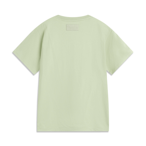 LI-NING李宁2025女子短袖T恤针织无领短TATSV194-6