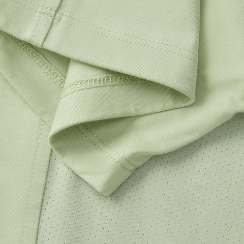 LI-NING李宁2025女子短袖T恤针织无领短TATSV194-6