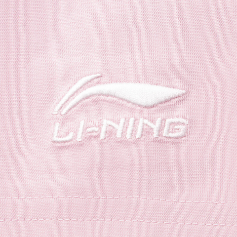 LI-NING李宁2025男子短袖文化衫针织无领短TAHSV235-3