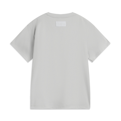 LI-NING李宁2025女子短袖T恤针织无领短TATSV194-1