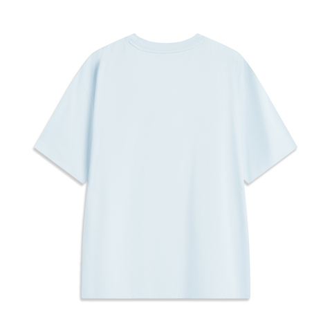 LI-NING李宁2025男子短袖文化衫针织无领短TAHSV145-5