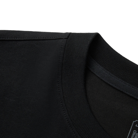 LI-NING李宁2025男子短袖文化衫针织无领短TAHSV145-14