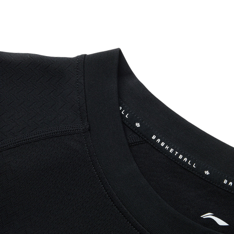 LI-NING李宁2025男子短袖T恤针织无领短TATSV049-7