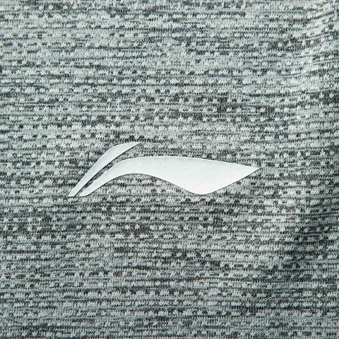 LI-NING李宁2025男子短袖T恤针织无领短TATSV049-5