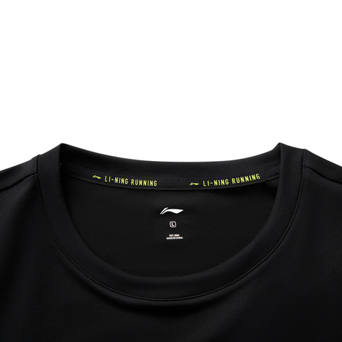 LI-NING李宁2025男子短袖T恤针织无领短TATSV087-1