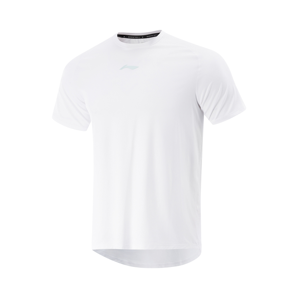 LI-NING李宁2025男子短袖T恤针织无领短TATSV029-6