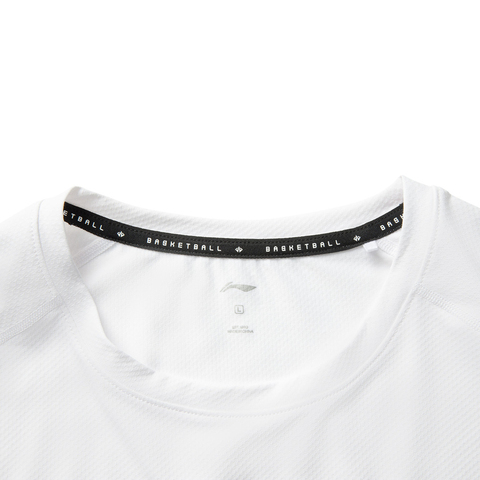 LI-NING李宁2025男子短袖T恤针织无领短TATSV029-6