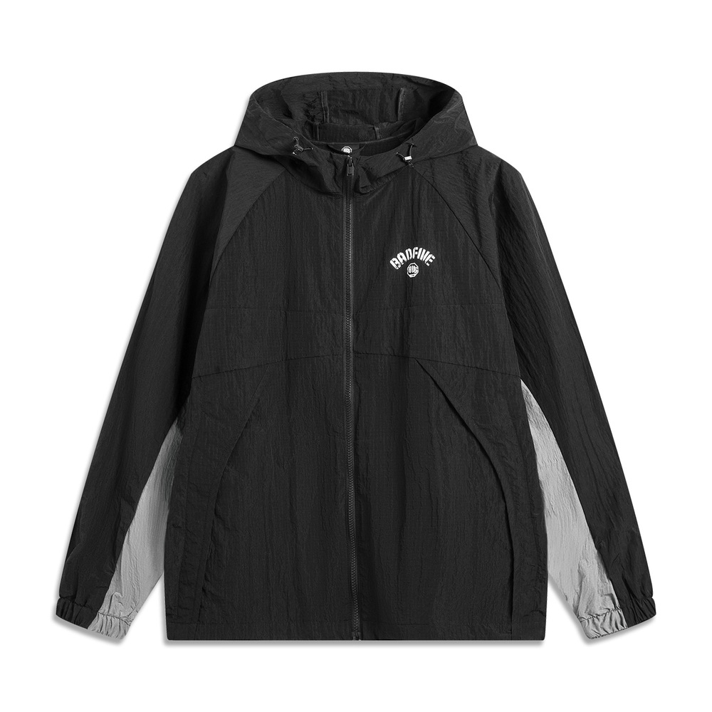 LI-NING李宁2025男子运动风衣梭织连帽外套AFDV129-3