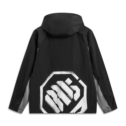 LI-NING李宁2025男子运动风衣梭织连帽外套AFDV129-3