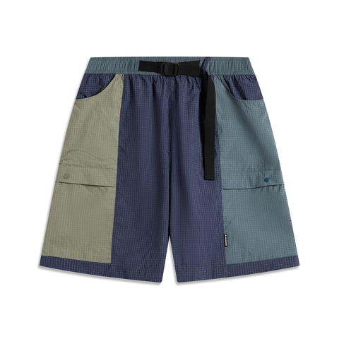 LI-NING李宁2025男子运动短裤梭织短裤AKSV229-1