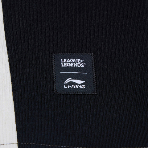 LI-NING李宁2025中性短袖文化衫针织无领短TAHSV639-2