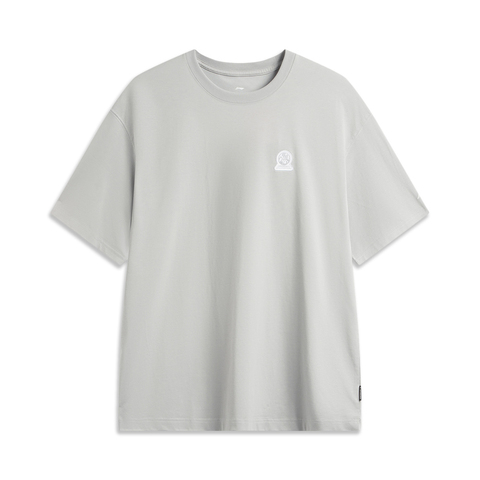 LI-NING李宁2025男子短袖T恤针织无领短TATSV177-5