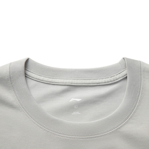 LI-NING李宁2025男子短袖T恤针织无领短TATSV177-5