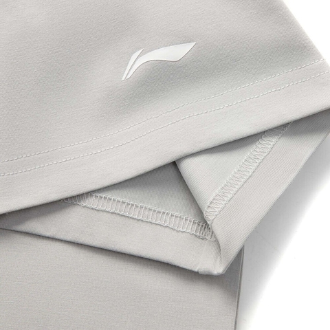 LI-NING李宁2025男子短袖T恤针织无领短TATSV177-5