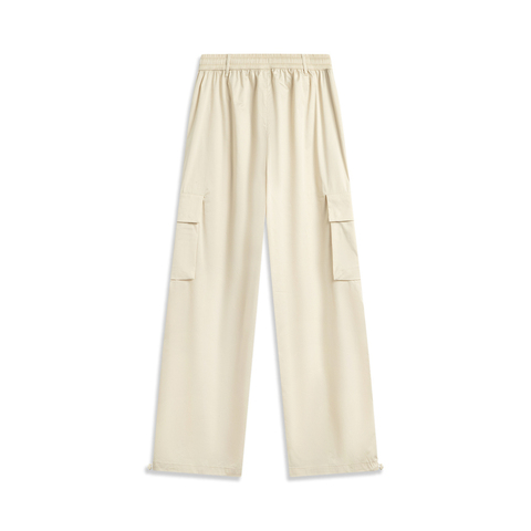 LI-NING李宁2025女子运动长裤梭织长裤AYKV510-1