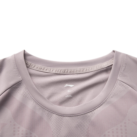 LI-NING李宁2025男子短袖T恤针织无领短TATSV125-3