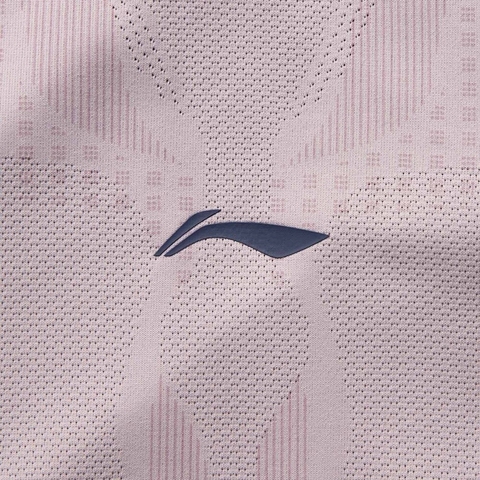 LI-NING李宁2025男子短袖T恤针织无领短TATSV125-3