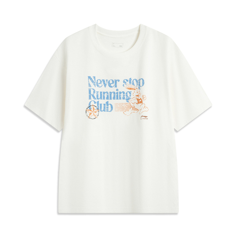 LI-NING李宁2025男子短袖文化衫针织无领短TAHSV167-5