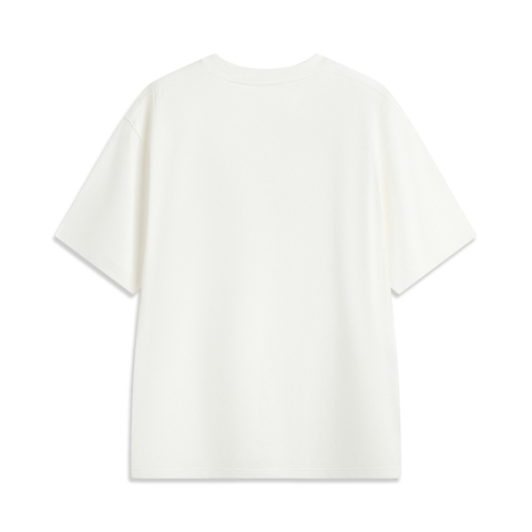 LI-NING李宁2025男子短袖文化衫针织无领短TAHSV167-5