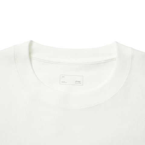 LI-NING李宁2025男子短袖文化衫针织无领短TAHSV167-5