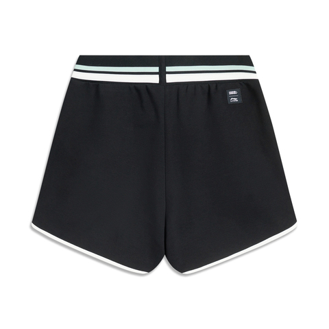 LI-NING李宁2025女子短卫裤针织短裤AKSV536-2