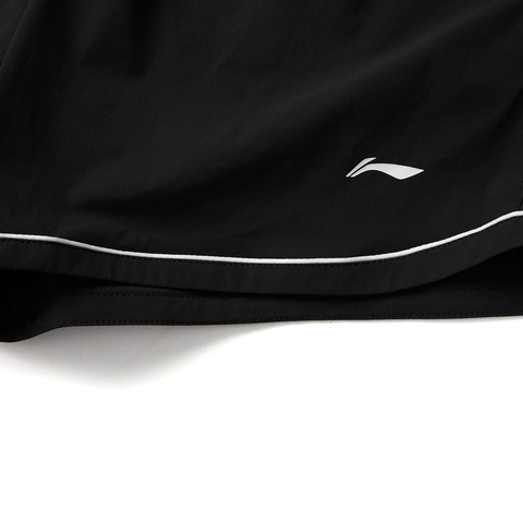 LI-NING李宁2025女子运动短裤梭织短裤AKSV122-1