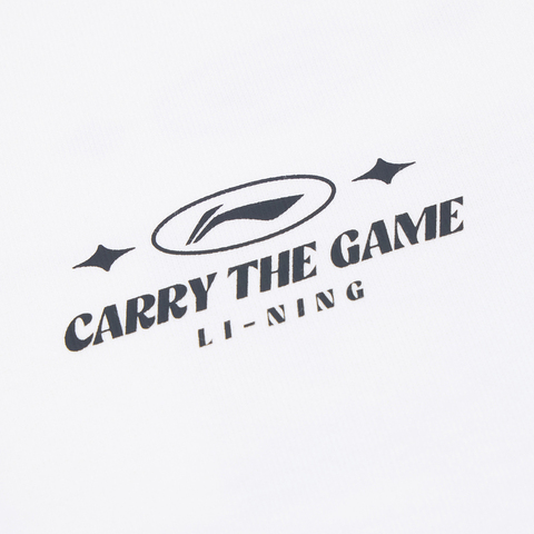 LI-NING李宁2025中性短袖文化衫针织无领短TAHSV375-3