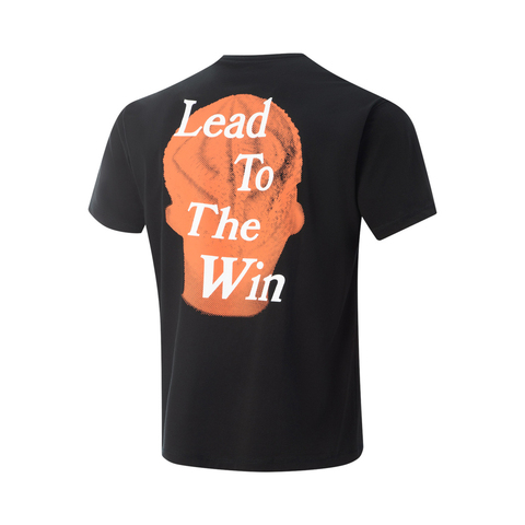 LI-NING李宁2025男子短袖文化衫针织无领短TAHSV403-1