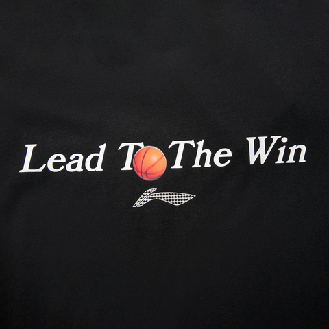 LI-NING李宁2025男子短袖文化衫针织无领短TAHSV403-1