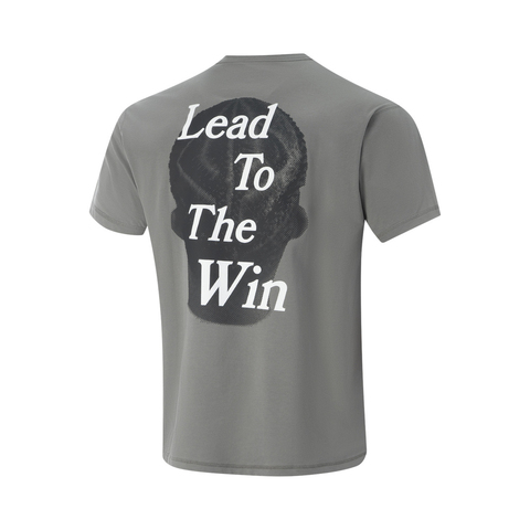 LI-NING李宁2025男子短袖文化衫针织无领短TAHSV403-2