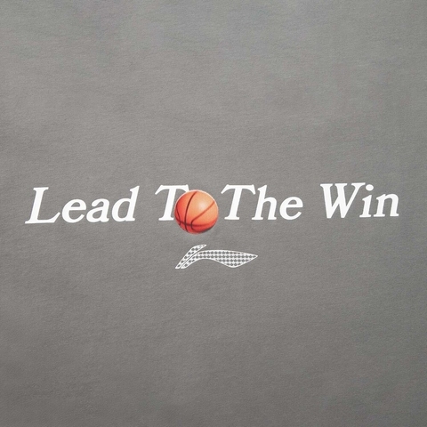 LI-NING李宁2025男子短袖文化衫针织无领短TAHSV403-2