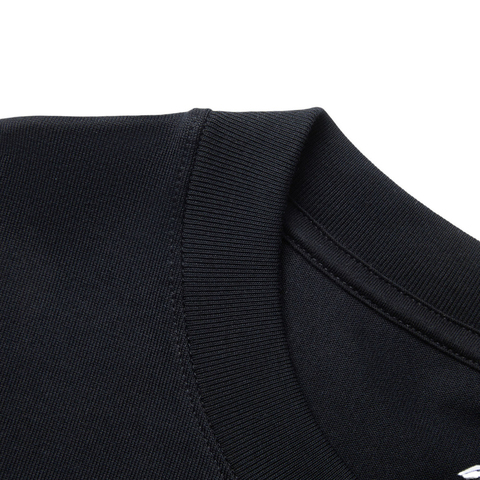 LI-NING李宁2025男子短袖文化衫针织无领短TAHSV405-1