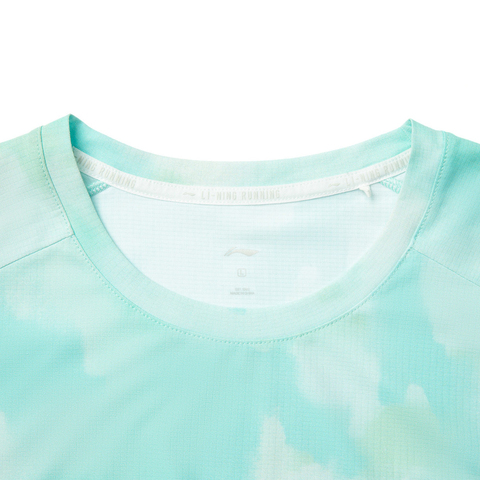 LI-NING李宁2025男子短袖T恤针织无领短TATSV091-2